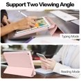 thumbnail image 4 of Étui pour iPad Mini 5 avec Porte-Crayon, Étui de Protection Premium Mince pour Tablette Support Folio Trifold Dos en TPU Souple Couverture Intelligente Réveil/sommeil Automatique pour iPad Mini 5e Génération 7.9 Pouces 2019, Rose, 4 of 8