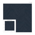 thumbnail image 2 of NextWall Dark Blue Chevron Stripe Peel and Stick Wallpaper, 2 of 8