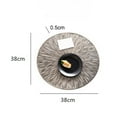 thumbnail image 7 of Ludlz PVC Hollow Round Placemat Heat Insulation Table Mat Non-slid Plate Cup Pot Pad Placemat,Non-Slip Heat Resistant Place Mats, Washable Placemats, 7 of 7