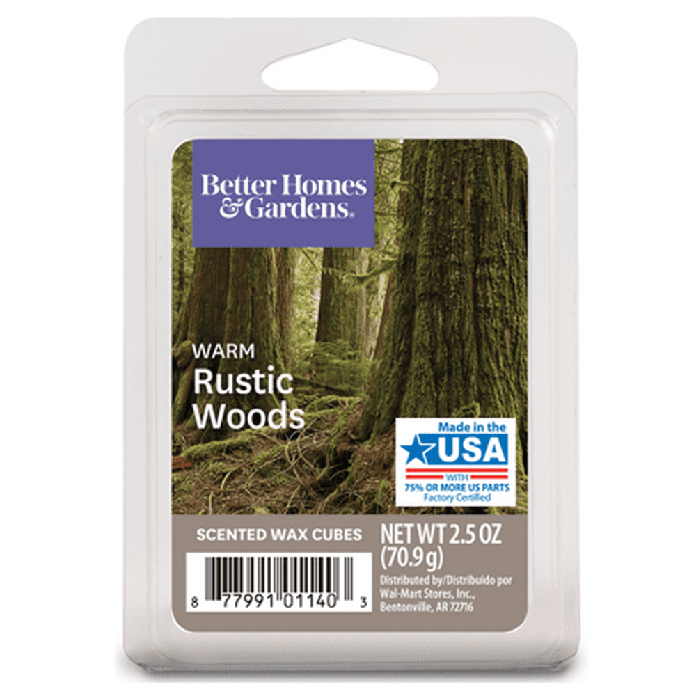Warm Rustic Woods Scented Wax Melts, Better Homes & Gardens, 2.5 oz