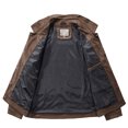 thumbnail image 4 of IROINNID Men's Bomber Jacket Long Sleeve Solid Color Casual Lapel Lamb Fleece Jacket Corduroy Plus Fleece Thickened Outwear Jackets, 4 of 9