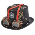 thumbnail image 4 of Steampunk, sombrero de fiesta Punk, sombrero de Jazz, tocado para Mardi Rojo, 4 of 8