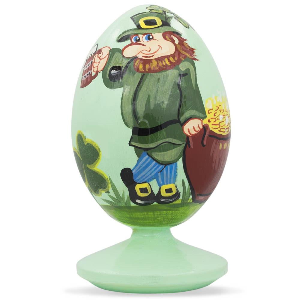 Polish Pottery 2¾-inch Egg Figurine Certificate of Authenticity Looking Through The Fence Theme Signature UNIKAT