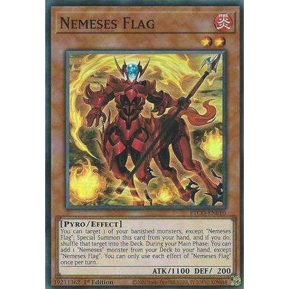 YuGiOh Eternity Code Super Rare Nemeses Flag ETCO-EN010