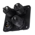 thumbnail image 2 of 2X DC 12V-24V Car Boat Socket Dual USB Charger Voltmeter Switch Panel for Vehicle Car Boat Motor Home, 2 of 6