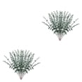 thumbnail image 2 of Kearding 12 piezas Mano de obra fina Eucalipto Planta simulada Ramo Alta simulación Plantas artificiales Decoración Gran cantidad Escarcha Escarcha verde oscuro 2Conjunto, 2 of 6