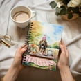 thumbnail image 3 of Happy Mother's Day Bloodhound with Sweets and Flowers at a Picnic Spiral Bound Journal Dog Lover 5x7in Spiral Notebook - 13005, 3 of 5