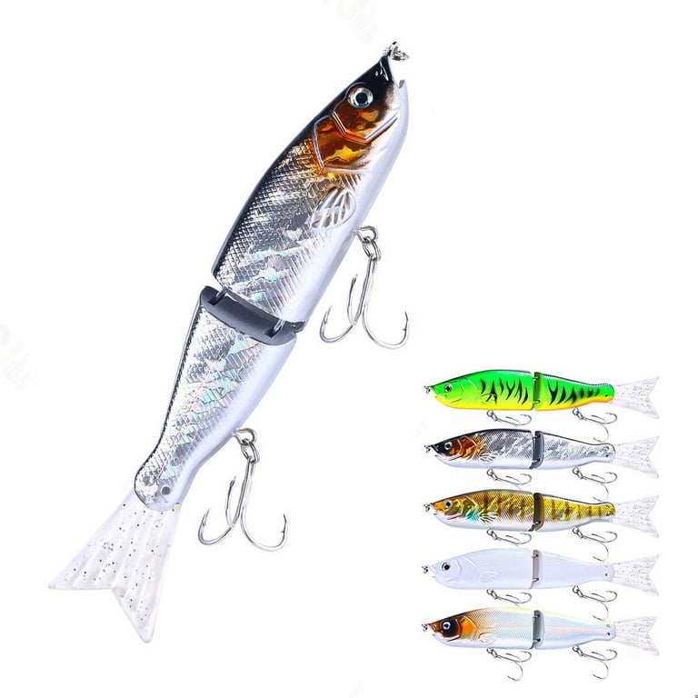 Cheers.US 18cm 52g Fishing Lure Set Bass with Topwater Floating Rotating  Tail Artificial Hard Bait Fishing Lures Slow Sinking Hard Lure Fishing  Tackle Lifelike 