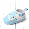 thumbnail image 3 of Eashery Baby Girls Boys Canvas Sneakers Boys Girls Fisherman Sandal Casual Sneakers First Walkers White Toddler Shoes (Blue,6), 3 of 5