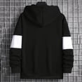 thumbnail image 4 of Men's Fashion Hoodies Qiggri Men's Color Block Pullover Hoodie Casual Fleece Long Sleeve Hooded Sweatshirt, 4 of 8