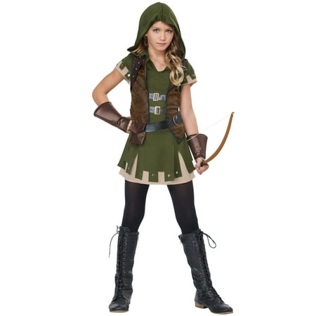 Girls Miss Robin Hood Halloween Costume - Walmart.com