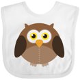 thumbnail image 3 of Inktastic Owl Fat Brown Boys or Girls Baby Bib, 3 of 4