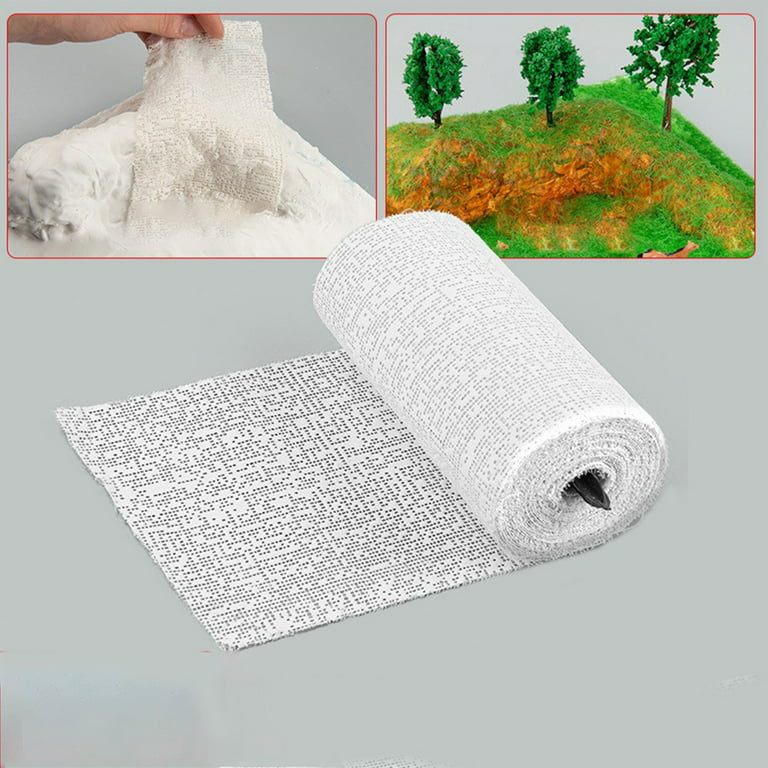 Fule Plaster Cloth Rolls Shaping Cloth 15*450cm for Crafts Mountain Shaping  Material 