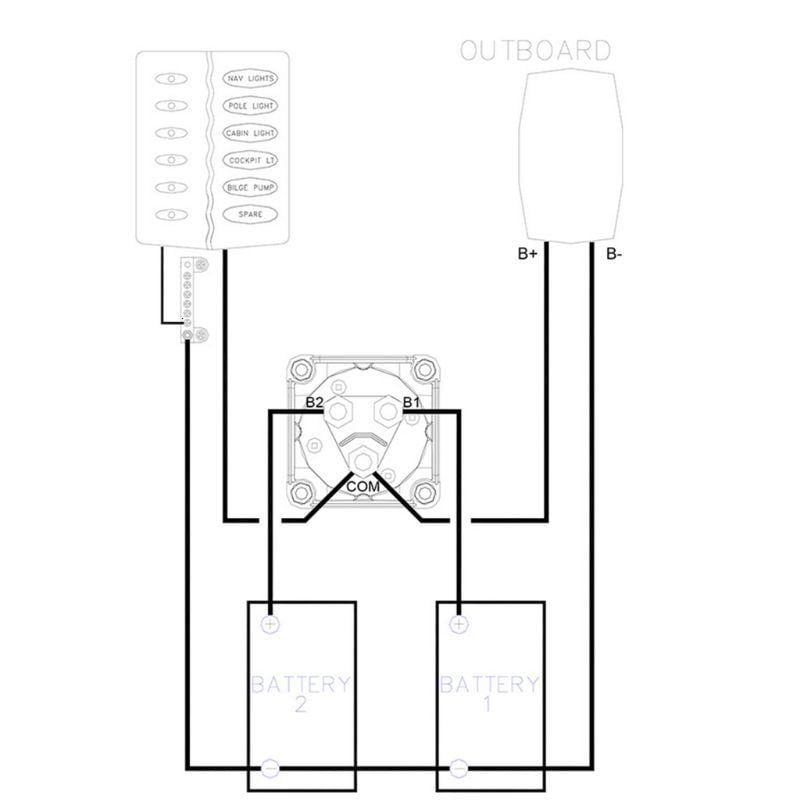 12/48V Car Boat 1-2-Both-Off Battery Switch Battery Disconnect Isolator Switches