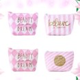 thumbnail image 2 of 4 piezas de lona monedero cambiar bolsa con cremallera porta monedas Mini billetera bolsos para mujeres niñas (patrón aleatorio), 2 of 5