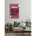 thumbnail image 2 of Awkward Styles Sarcasm Wall Art Funny Quote Canvas Siblings Your Only Enemy Wall Prints Marriga Gifts for Wife Ironic Wall Gift for Sister Home Decor with Sarcastic Quotes, 2 of 7