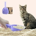 thumbnail image 2 of Plastic Cat Litter Scoop with Caddy Pet Care Sand Waste Scooper Shovel Hollow Litter Scoop Shovel Deep Scoop Shovel Reptile Litter Cleaner Scoop for Sifting Kitty Cats Litter, 2 of 7