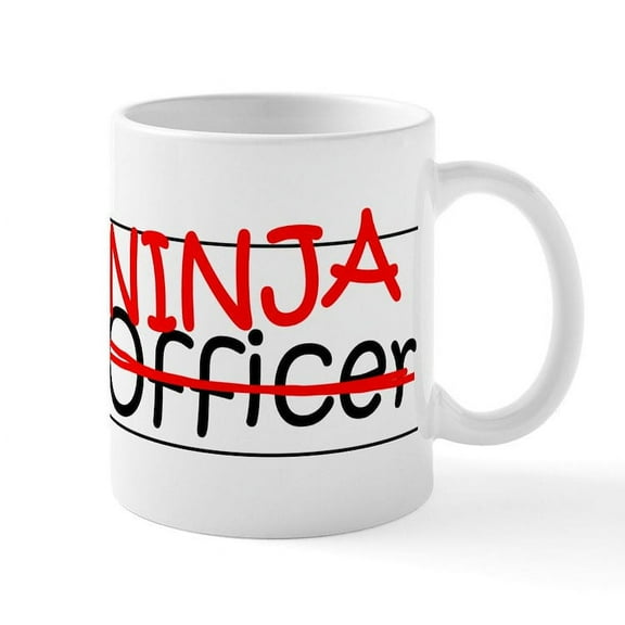 CafePress - Job Ninja Loan Officer Mug - 11 oz Ceramic Mug - Novelty Coffee Tea Cup