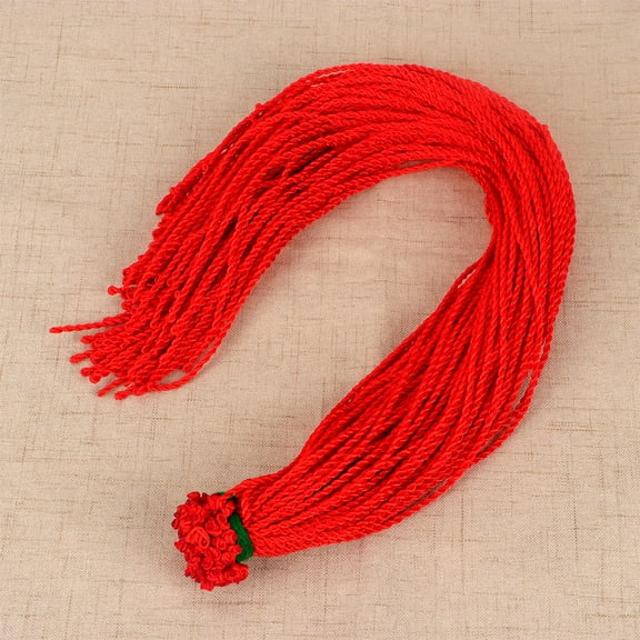 WHAMVOX 100 Pcs 45cm Necklace Lanyard Accessories Twisted Rope DIY Lanyard Cord Colorful Jewelry Craft String for Home Shop (Red)