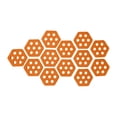 thumbnail image 4 of 12 almohadillas hexagonales para cubierta, accesorios para surf, almohadillas antideslizantes premium. naranja, 4 of 8