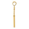 thumbnail image 2 of 14k Coeur d'Or Jaune Clé de Mon Pendentif Pendentif Collier Amour avec, 2 of 7