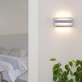 thumbnail image 4 of VONN Atlas 10" ETL Certified Integrated LED Aluminum/Acrylic Wall Sconce Silver, 4 of 7