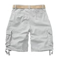 thumbnail image 2 of TRGPSG Men's Cargo Shorts,Work Shorts with 6-Pocket Classic All Cotton Hiking Shorts(No Belts)Light Gray,Size 38, 2 of 5