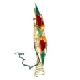 thumbnail image 5 of Kurt Adler 10-Light LED Capiz Poinsettia Tree Topper, Red & Green, 9.5", 5 of 7