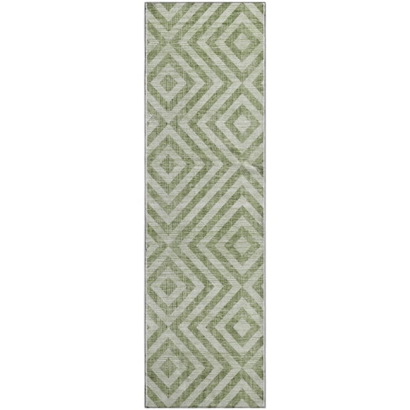 Dalyn Rugs Premium Machine Washable Mayfield AMF733 Green 2'3" x 7'6" Runner Rug