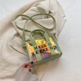 thumbnail image 4 of Bolso bandolera para mujer Bolso con asa superior transparentes informales Tote de playa para vacaciones de verano, 4 of 6