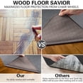 thumbnail image 5 of Office Chair Mat for Hardwood Floor & Tile Floor, 48" × 35" Computer Desk Chair Mat for Gaming, Low-Pile Desk Rug, Large Anti-Slip Floor Protector Mat for Rolling Chair, Washable Reusable, 5 of 5