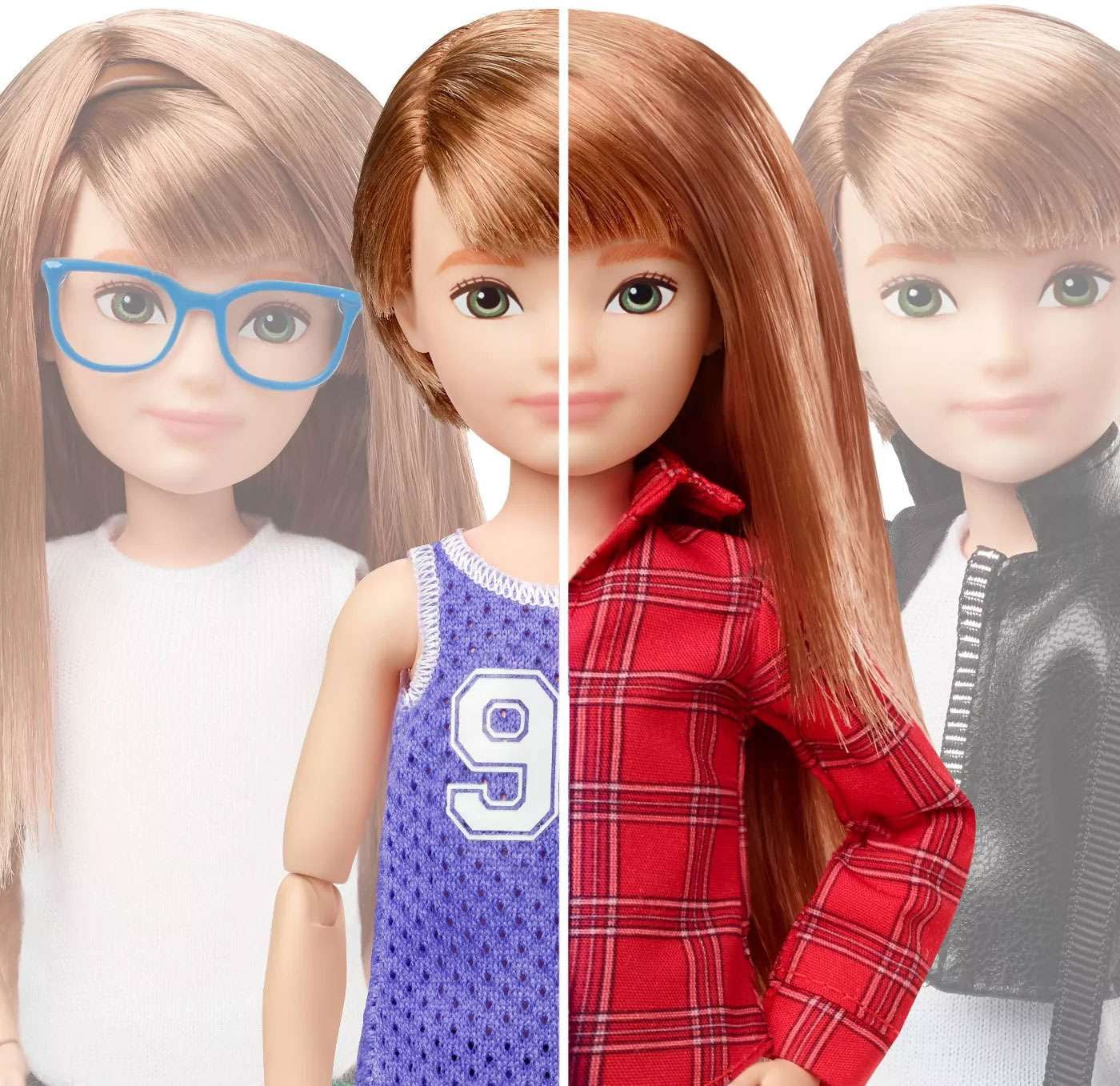 Creatable World Deluxe Character Kit Customizable Doll, Copper Straight Hair