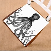 GCKG Octopus Chair Pad Seat Cushion Chair Cushion Floor Cushion with Breathable Memory Inner Cushion and Ties Two Sides Printing 20x20inch