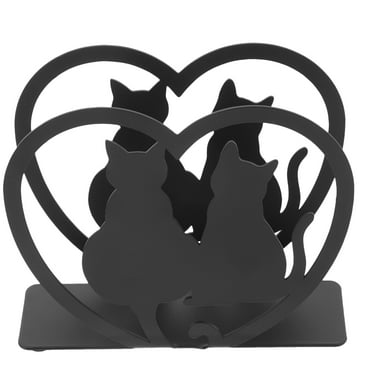 Mango Steam Metal Napkin Holder – Cat Shape, Tabletop Decorative Stand For Home & Kitchen