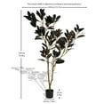thumbnail image 2 of Poetree 6FT Artificial Rubber Tree in Pot,Fake Ficus Plant for Home & Office,Low Maintenance Faux Tree for Living Room, Patio, Decor, 2 of 10