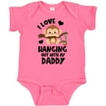 thumbnail image 3 of Inktastic Monkey I Love Hanging out with My Daddy Boys or Girls Baby Bodysuit, 3 of 5