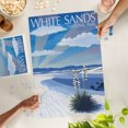 thumbnail image 2 of Lantern Press 1000 Piece Jigsaw Puzzle, White Sands National Park, New Mexico, Day Scene, Lithograph, 2 of 5