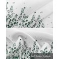 thumbnail image 6 of Green Botanical Kitchen Valances for Windows Farmhouse Linen Window Valance Curtain for Living Room Window Treatment Dragonfly Flower Leaf Retro Ink Style Valance Rod Pocket Topper, 42 x 18 Inch, 6 of 6