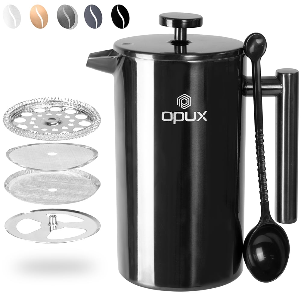 OPUX French Press Coffee Maker 34 fl oz/1 Liter, Premium Stainless