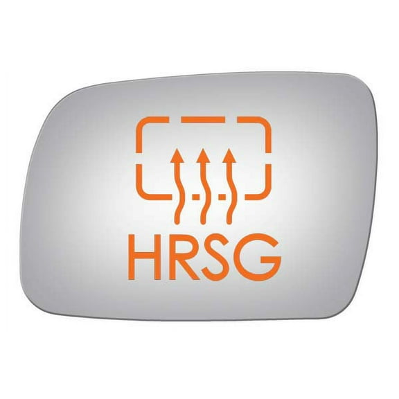 Burco Side View Mirror Replacement Glass with Motor Mount Plate - Clear Glass - 4702HRSG