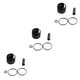 thumbnail image 4 of Sidaley Kit de casquillo de reparación de palanca de cambios de repuesto para Meriva Vectra Zafira F23 Negro PC 1 3piezas, 4 of 6