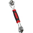 thumbnail image 1 of Juego de llaves de tubo rojas 48 en 1 para reparación de automóviles y muebles, solución universal de 360° para tornillos, 1 of 5