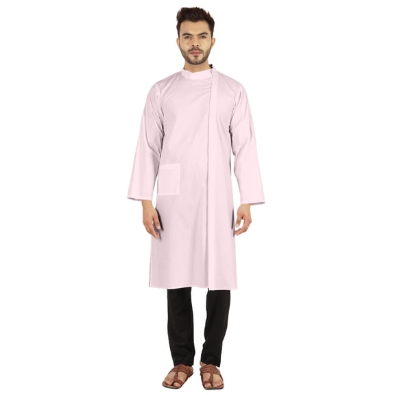 Atasi Indian Designer Kurta For Mens Party Wear Traditional Dress Solid Ethnic Long Shirt