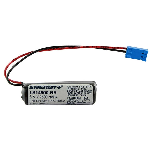 PLC 3.6V 2600mAh Li LS14500-RR Battery Compatible with Rexroth Wire Connector
