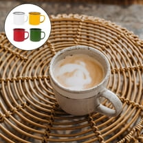 SASABAXI Enamel Mugs White 4Pcs 3.34X2.75X2.40Inch For Daily Use With Family