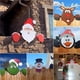 thumbnail image 2 of Yuarrent Carteles navideños para el patio, letreros navideños para exteriores, alce de Papá Noel, decoraciones para el césped, adornos del país de Kits de decoración para fiestas No.2 Yuarrent HA043947-02, 2 of 6