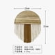 thumbnail image 1 of Nvzi Decoración bohemia para colgar en la pared con macramé, adorno de madera bohemio con borla larga, arte de pared para dormitorio, guardería, sala de estar, regalo, D, 1 of 4