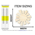 thumbnail image 2 of Unfinished Sun Door Hanger | DIY Craft Cutout | Door Hanger 24" / 1/8", 2 of 3