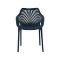 thumbnail image 6 of Meridian Furniture Mykonos Navy Outdoor Patio Dining Chair (Set of 4), 6 of 8