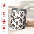 thumbnail image 5 of 12oz Coffee Tumblers Brown Bigfoot Pattern Stainless Steel Vacuum Insulated Travel Tumbler Coffee Cups Mug with Lid and Straw with Cleaning Brush for Cold & Hot Drinks, 5 of 5